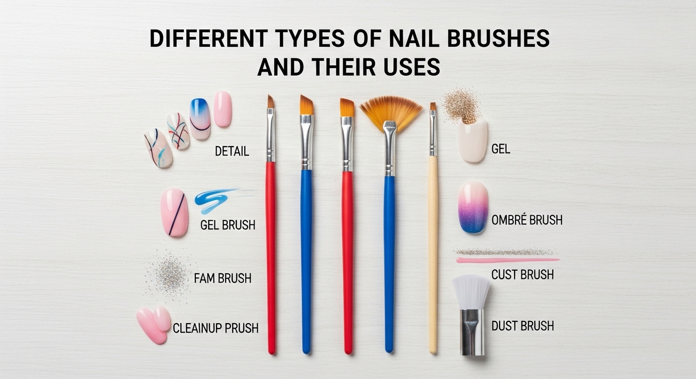 Different Types of Nail Brushes and Their Uses