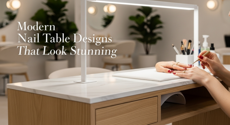 Modern Nail Table Designs That Look Stunning