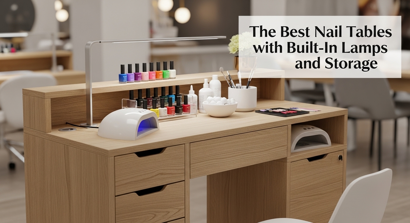 The Best Nail Tables with Built-In Lamps and Storage