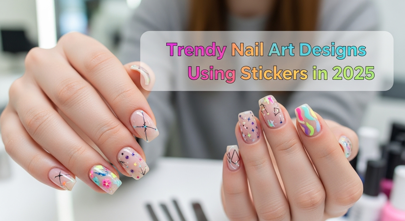 Trendy Nail Art Designs Using Stickers in 2025