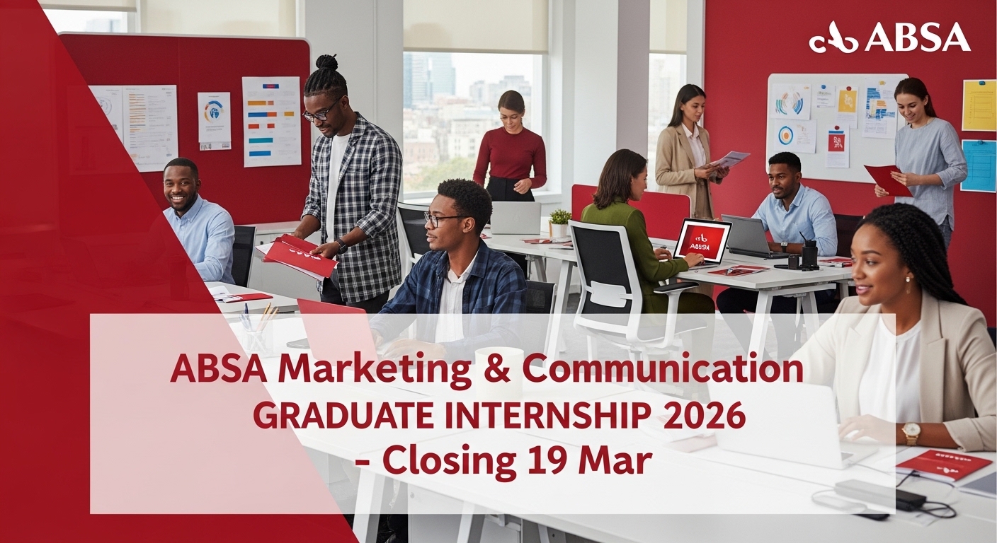 ABSA Marketing & Communication Graduate Internship 2026 – Closing 19 Mar