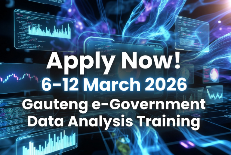 Apply 6‑12 March for Gauteng e‑Government Data Analysis Training 2026