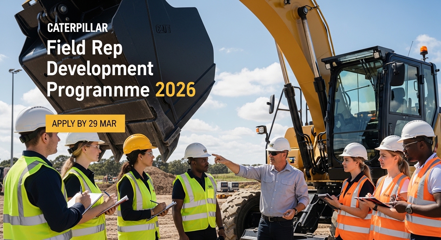 Caterpillar Field Rep Development Programme 2026 – Apply 29 Mar