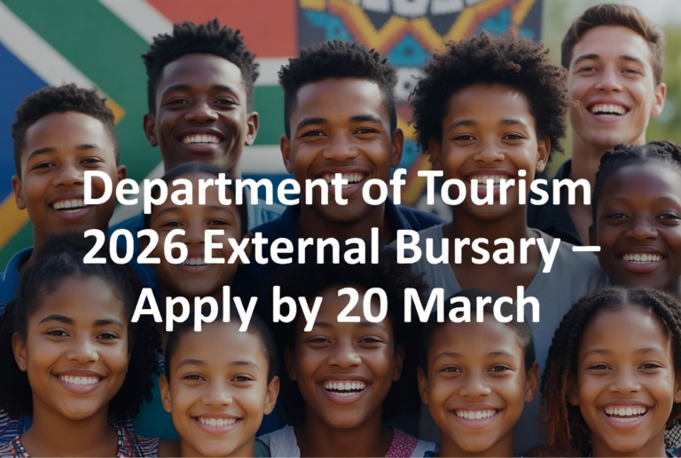 Department of Tourism 2026 External Bursary – Apply by 20 March