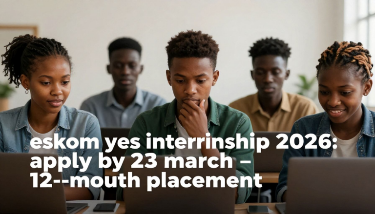 Eskom YES Internship 2026: Apply by 23 March – 12‑Month Placement