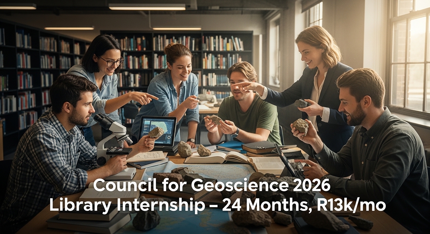 Council for Geoscience 2026 Library Internship – 24 Months, R13k/mo