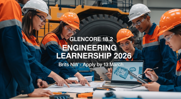 Glencore 18.2 Engineering Learnership 2026 Brits NW – Apply by 13 March