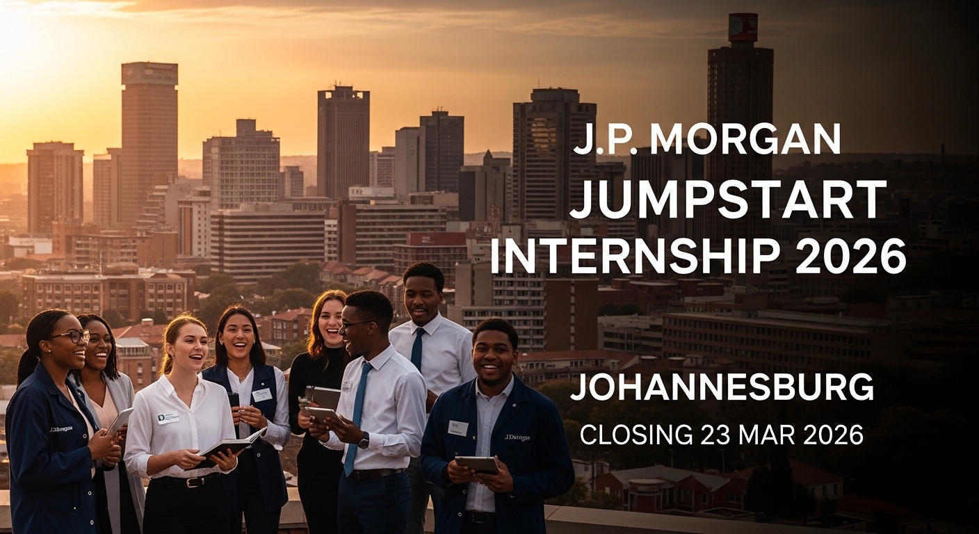J.P. Morgan Jumpstart Internship 2026 – Johannesburg, Closing 23 Mar 2026