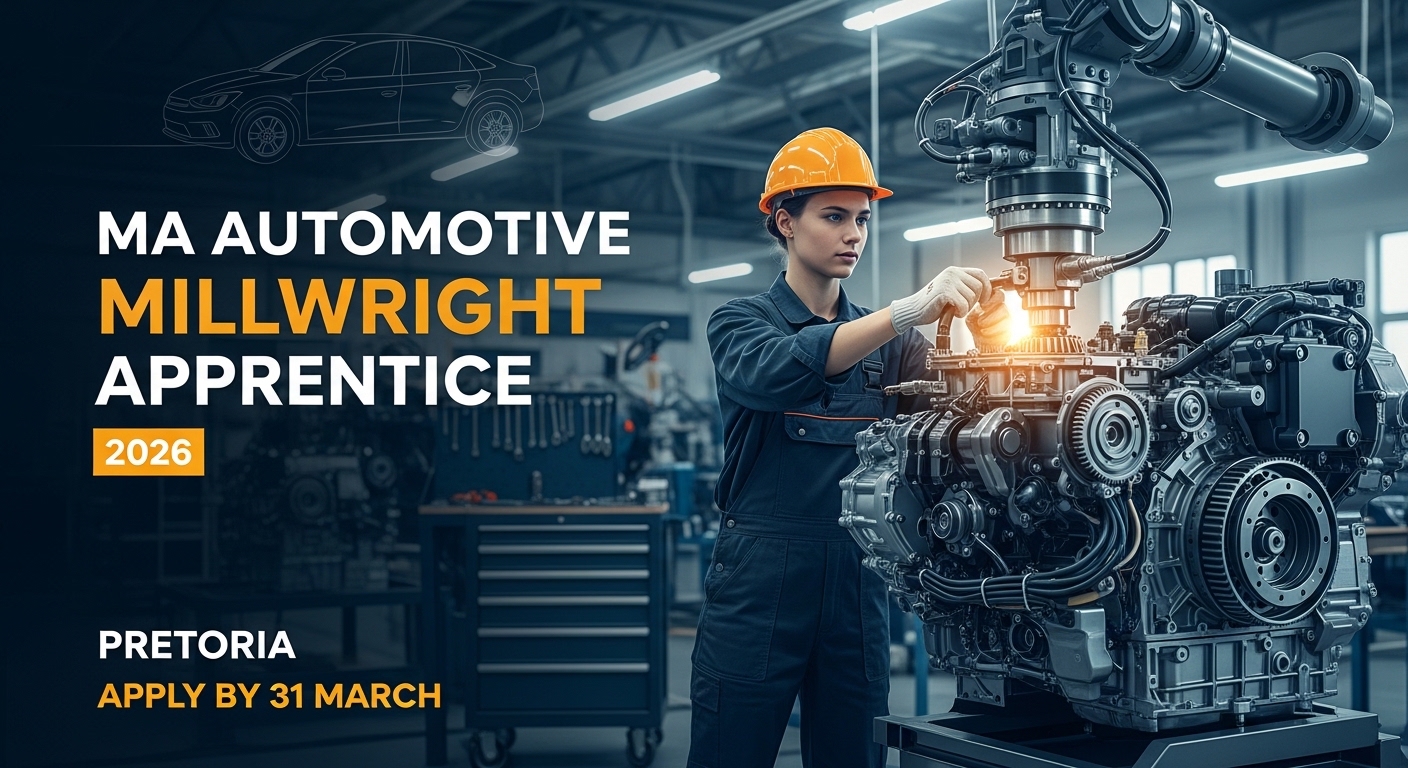 MA Automotive Millwright Apprentice 2026 – Pretoria Apply 31 March