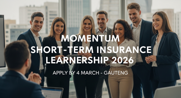 Momentum Short-Term Insurance Learnership 2026 Apply by 4 March Gauteng