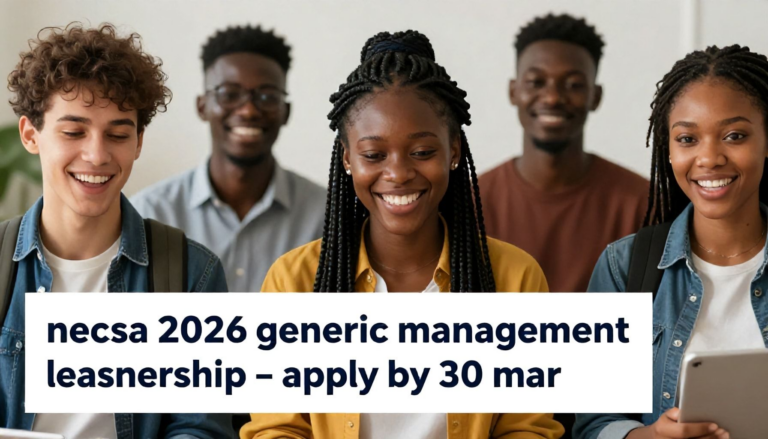 NECSA 2026 Generic Management Learnership – Apply by 30 Mar