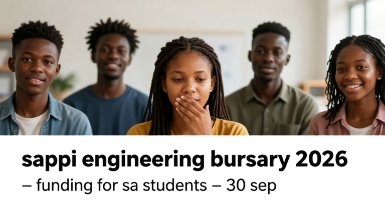 Sappi Engineering Bursary 2026 – Funding for SA Students – 30 Sep
