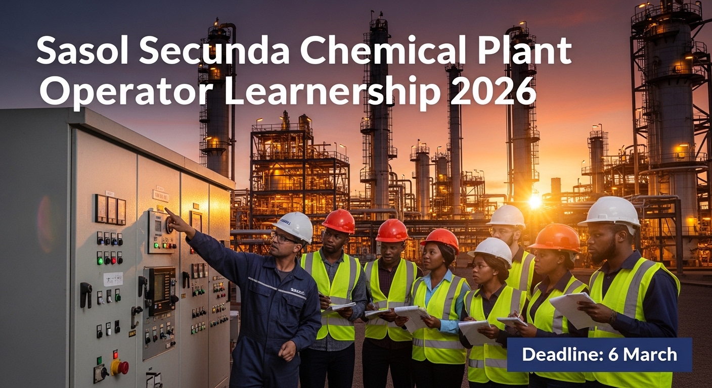 Sasol Secunda Chemical Plant Operator Learnership 2026 Deadline 6 March