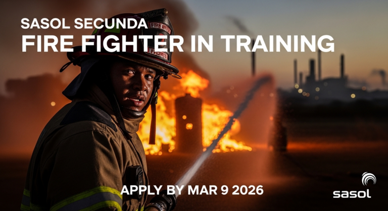 Sasol Secunda Fire Fighter in Training – Apply by Mar 9 2026