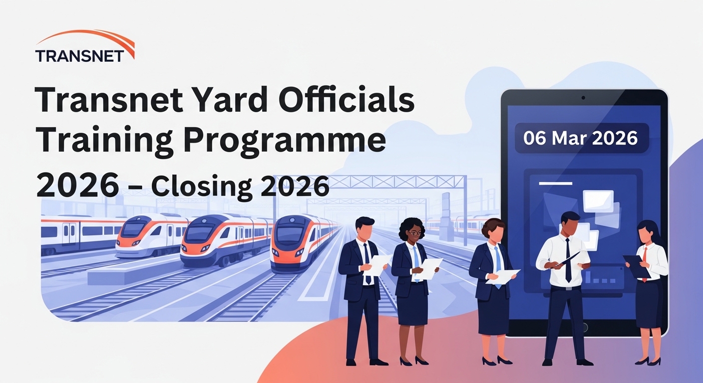 Transnet Yard Officials Training Programme 2026 – Closing 06 Mar 2026