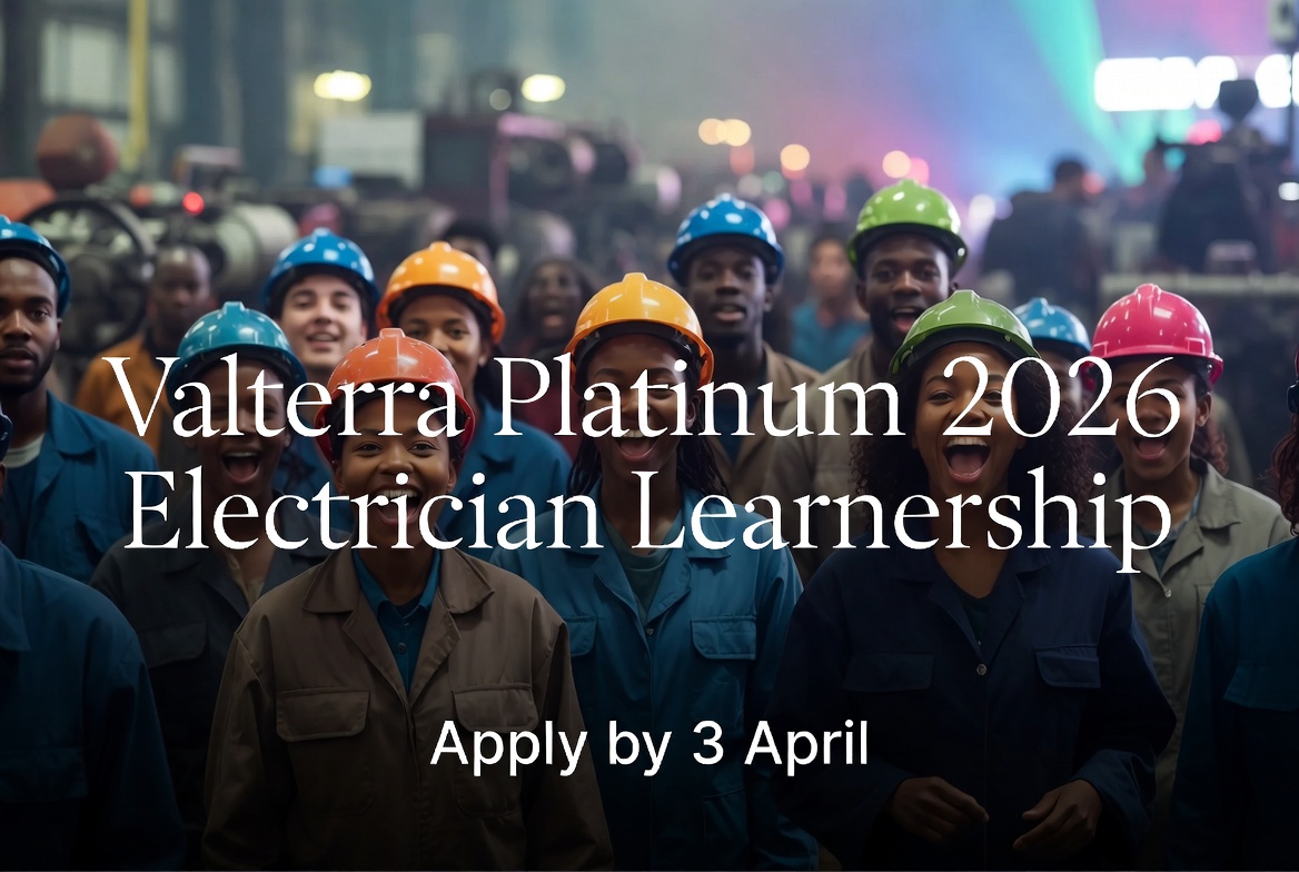 Valterra Platinum 2026 Electrician Learnership – Apply by 3 Apr
