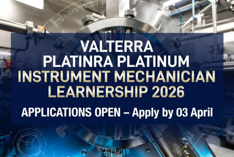 Valterra Platinum Instrument Mechanician Learnership 2026, Apply 03 Apr