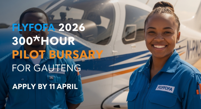 Flyfofa 2026 300‑Hour Pilot Bursary for Gauteng – Apply by 11 April