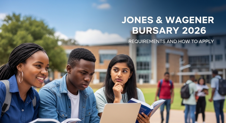 Jones & Wagener Bursary 2026: Requirements and How to Apply