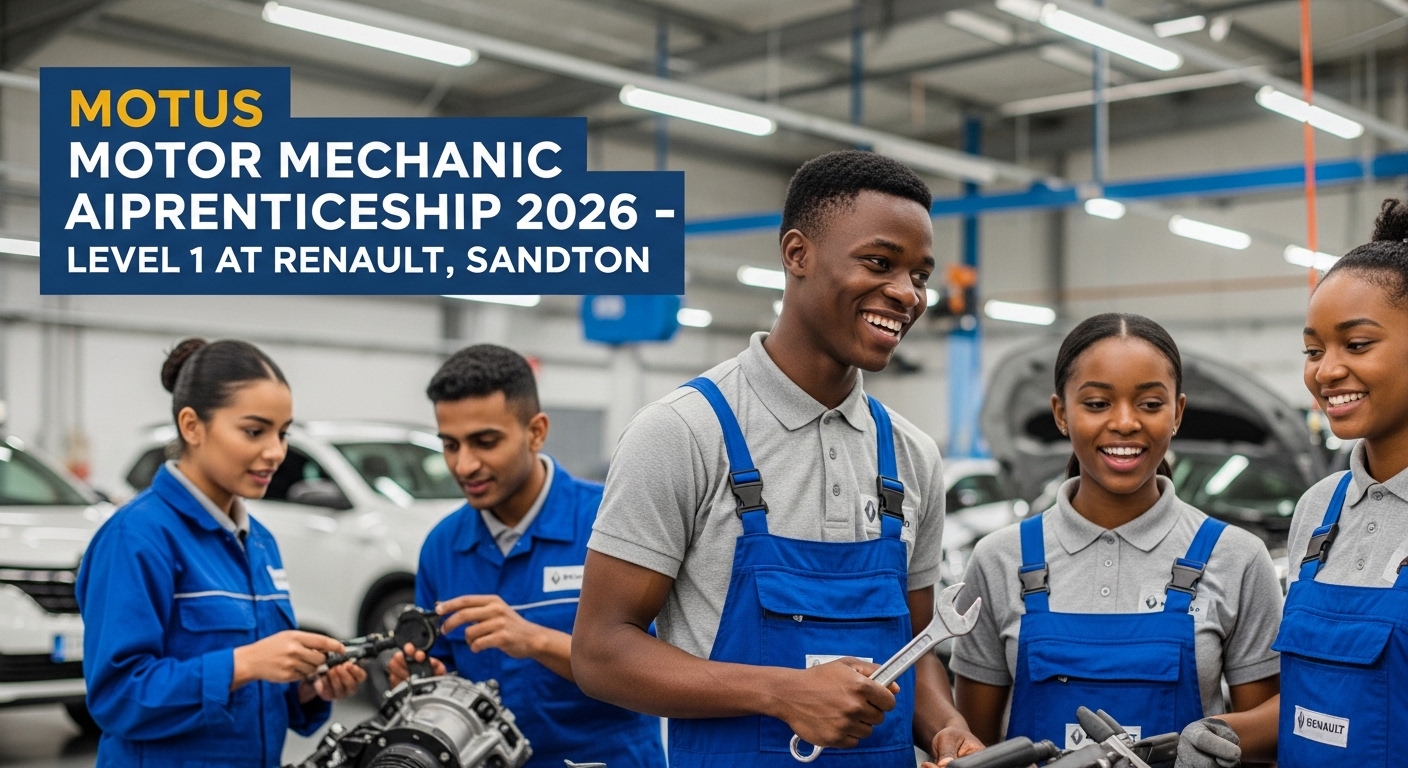 Motus Motor Mechanic Apprenticeship 2026 – Level 1 at Renault, Sandton