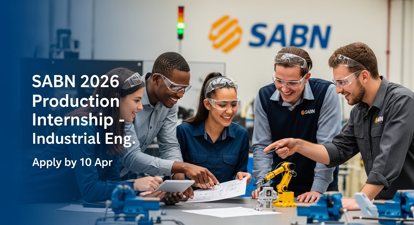 SABN 2026 Production Internship – Industrial Eng., Apply by 10 Apr