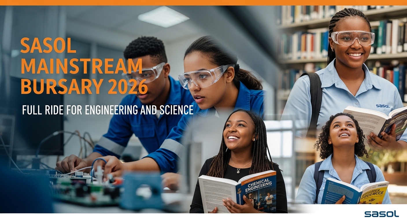 Sasol Mainstream Bursary 2026 – Full Ride for Engineering and Science