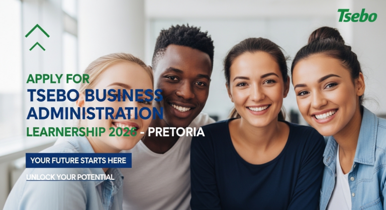Apply for Tsebo Business Administration Learnership 2026 – Pretoria
