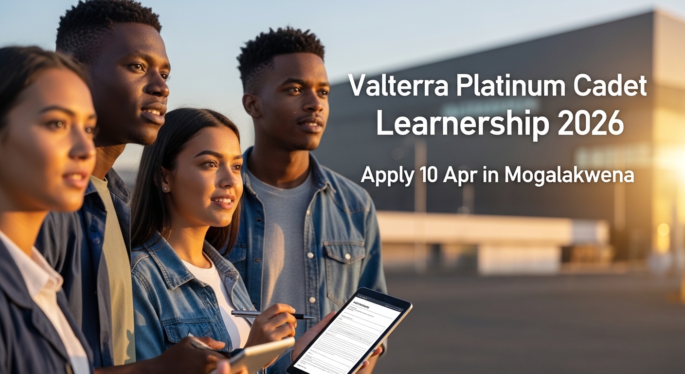Valterra Platinum Cadet Learnership 2026 – Apply 10 Apr in Mogalakwena